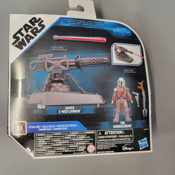 Star Wars Mission Fleet The Mandalorian Hover E-Web Cannon Hasbro Toy Boxed - Picture 10 of 11